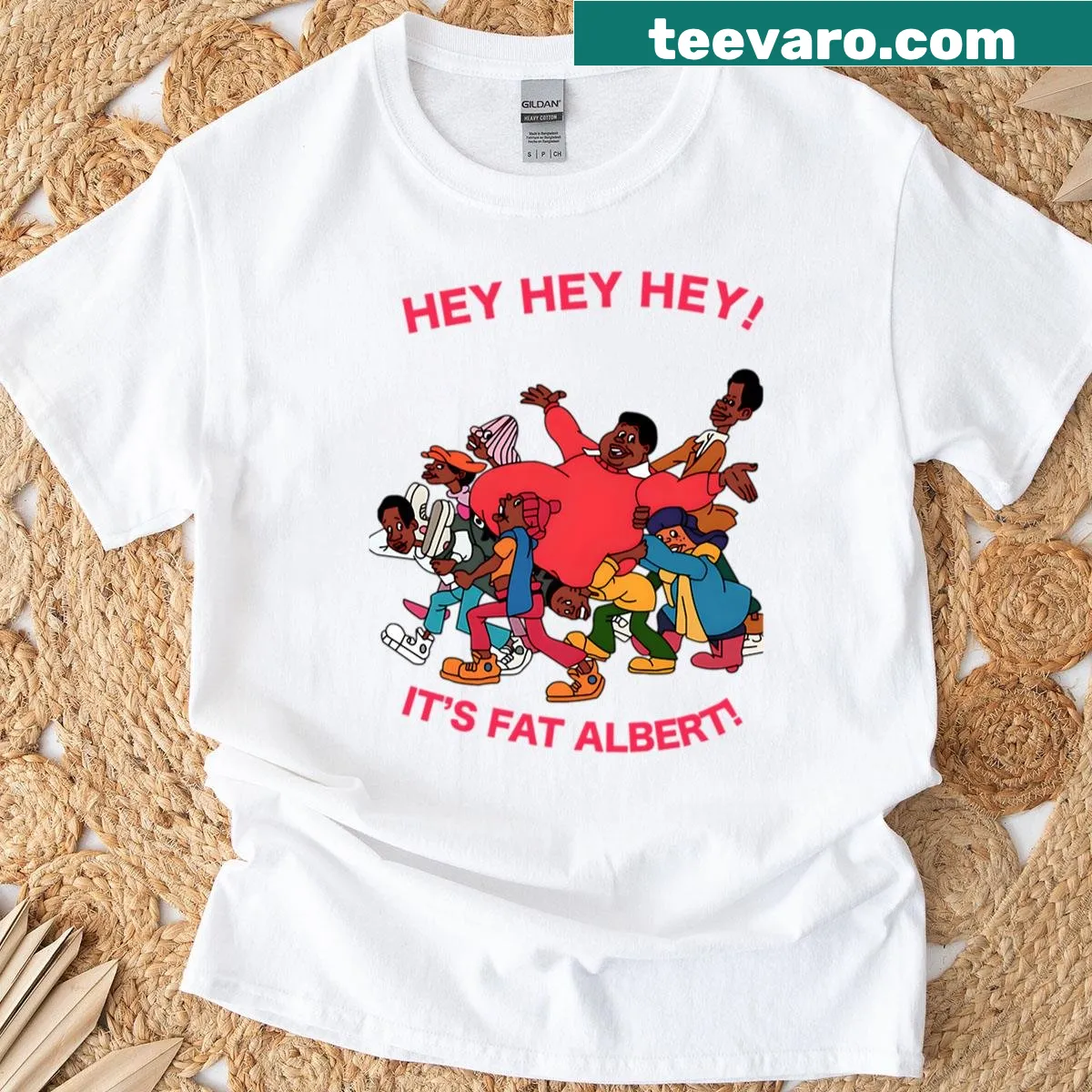 Vintage T-shirt with cartoon movie design for kids — on a men's t-shirt