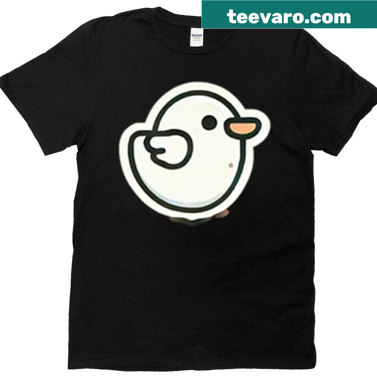 Adorable T-shirt featuring a collection of cute ducks — on a men's t-shirt