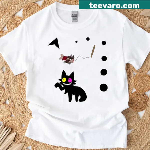 Gaming t-shirt featuring Deltarune character with poseable tail