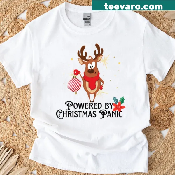 Cute Christmas reindeer t-shirt with ornament design