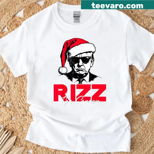 Humorous Christmas design with Santa and festive elements