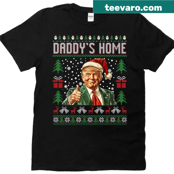 Humorous Christmas T-shirt with a Trump theme