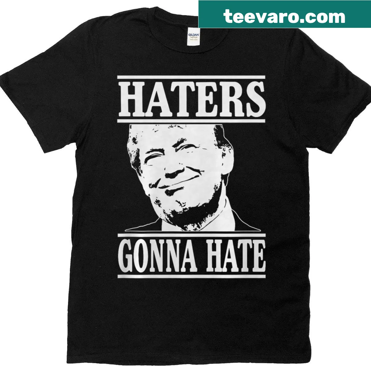 Witty text graphic on a humorous Trump-themed T-shirt — on a men's t-shirt