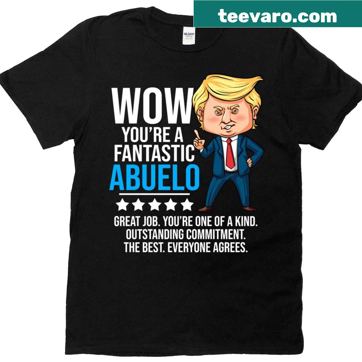 Funny Trump quote t-shirt for grandfathers — on a men's t-shirt