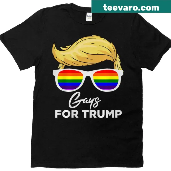 Gays For Trump T-shirt with bold text