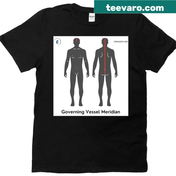 Illustrated Governing Vessel Meridian chart t-shirt