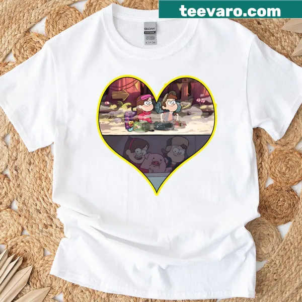Gravity Falls themed t-shirt with nostalgic design elements