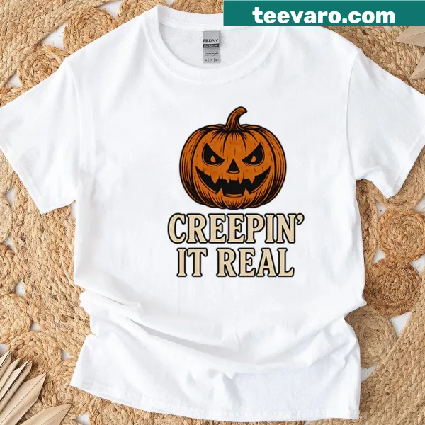 Classic pumpkin graphic on a Halloween t-shirt
