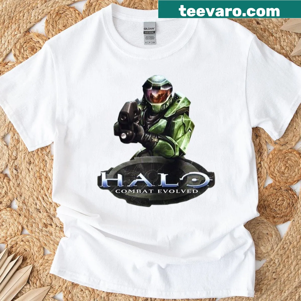 Classic design featuring Halo Combat Evolved imagery — on a men's t-shirt
