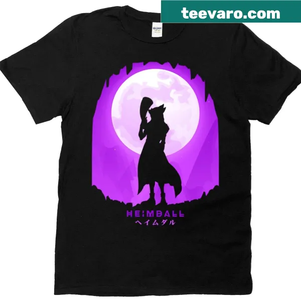 Illustrated Heimdall design on a t-shirt representing Norse mythology