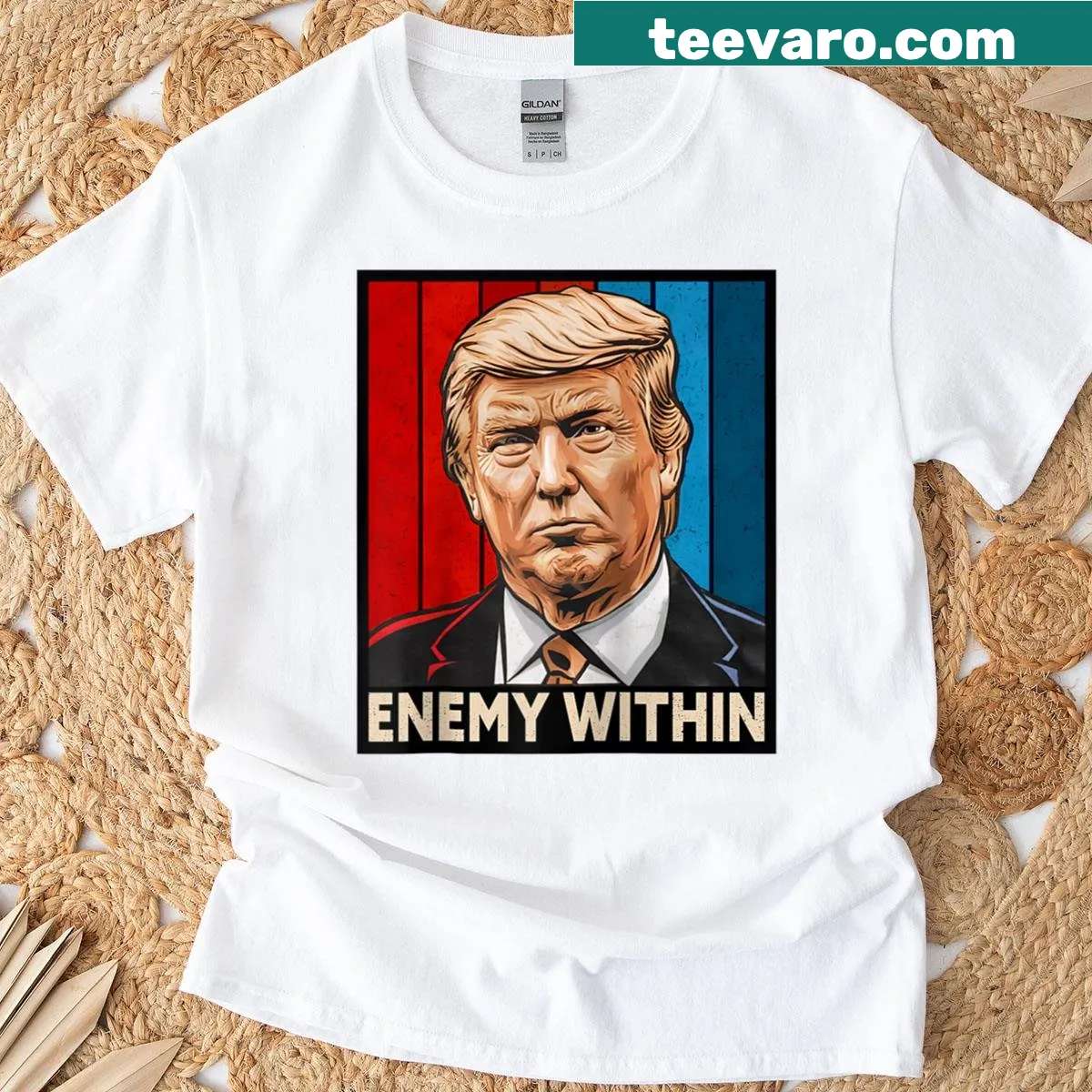 Raglan baseball tee with the phrase 'I Am The Enemy Within' — on a men's t-shirt