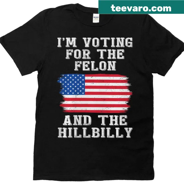 Slogan graphic on humorous political T-shirt for 2024 elections