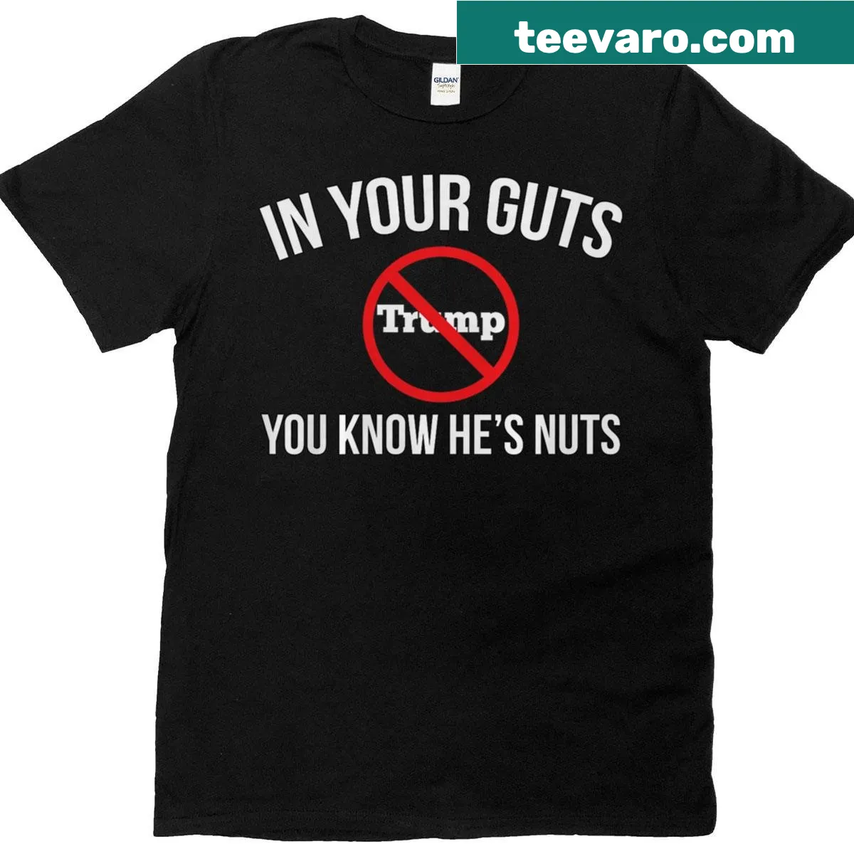 Funny typography T-shirt with political humor — on a men's t-shirt