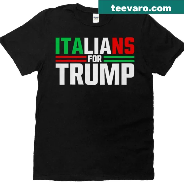 Funny Italians For Trump t-shirt with playful text