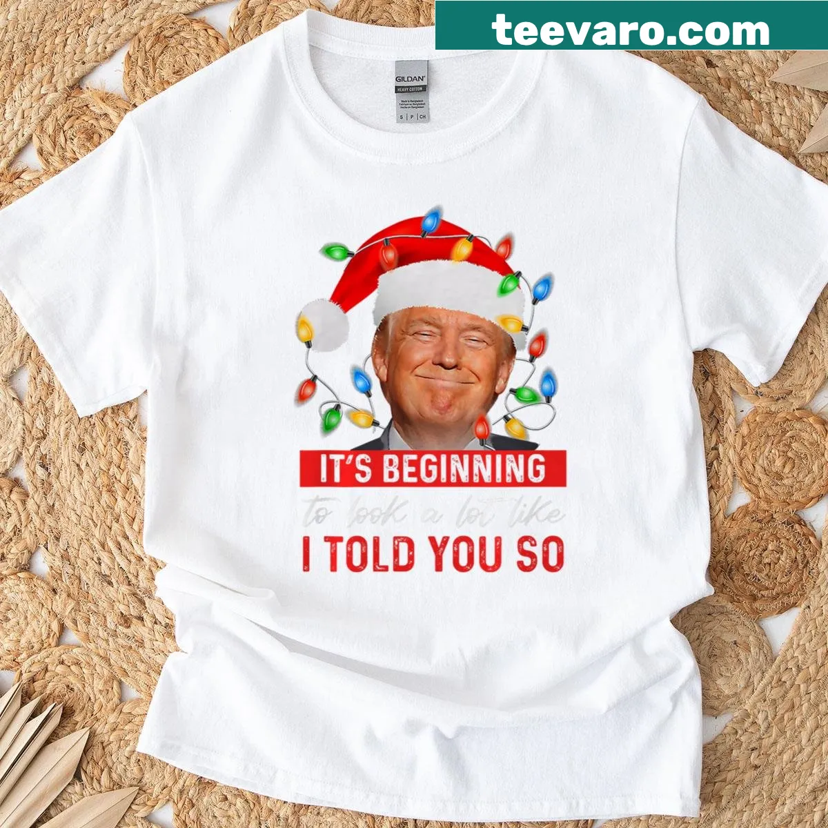 Sarcastic Christmas-themed t-shirt with humorous text — on a men's t-shirt