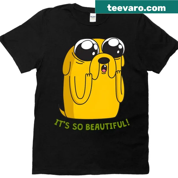 T-shirt with minimalist text 'It's So Beautiful'