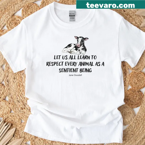Shirt featuring an inspirational quote by Jane Goodall