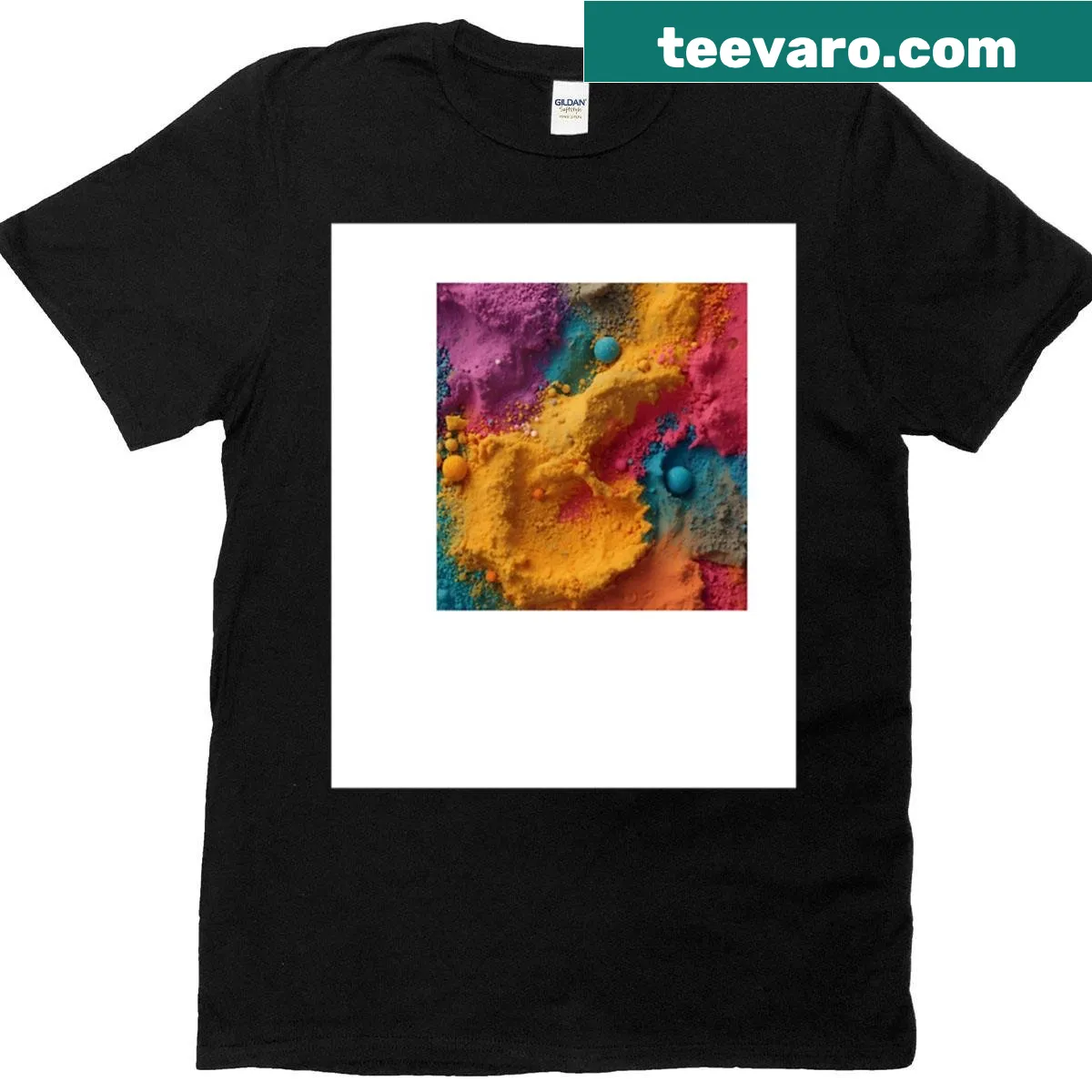 Watercolor illustration of Mushu on a mineral wash t-shirt — on a men's t-shirt