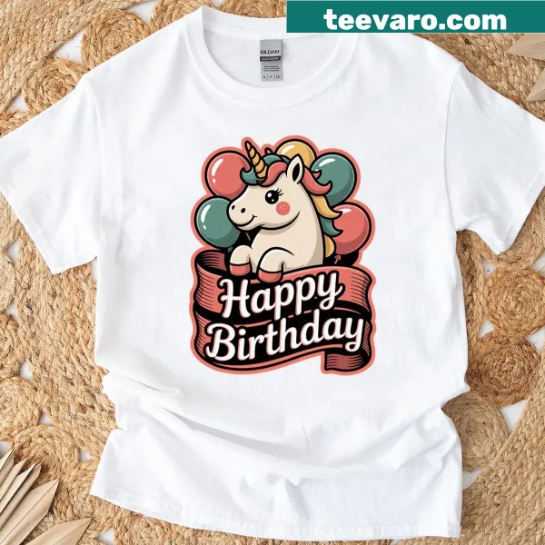 Birthday T-shirt with 'Keep Smiling It's Birthday Time' text