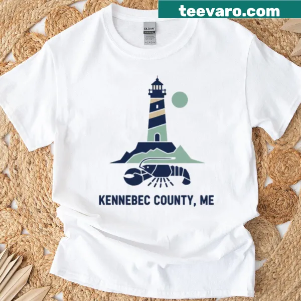 Vintage Kennebec County Maine t-shirt with rustic river design