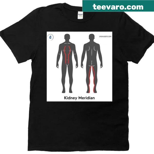 Kidney Meridian Chart design on a T-shirt