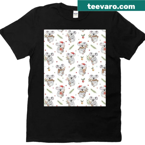 Cute illustrated Koala Bears graphic T-shirt
