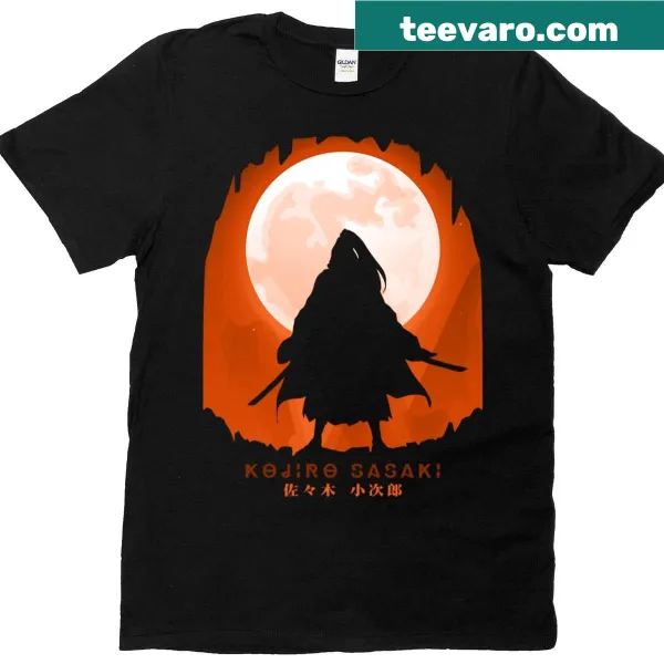 T-shirt featuring a design inspired by Kojiro Sasaki