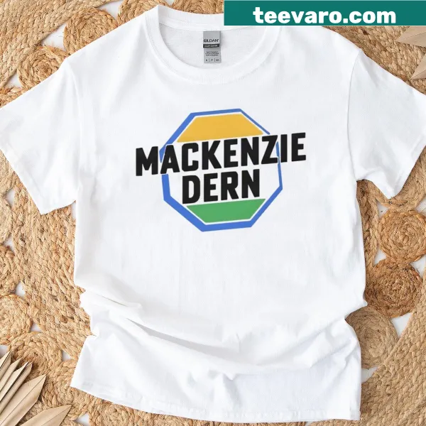 Stylish t-shirt featuring the name Mackenzie Dern in bold typography.