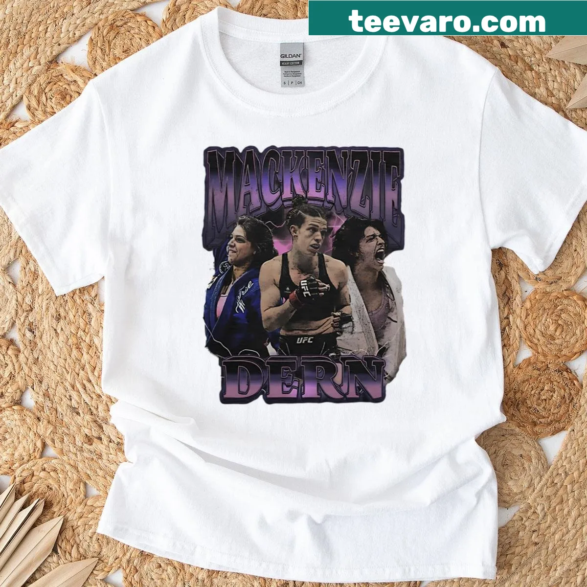 Vintage-style Mackenzie Dern T-shirt featuring a classic graphic — on a men's t-shirt