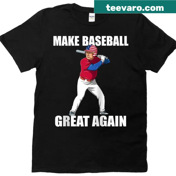 Retro baseball raglan T-shirt with playful political slogan