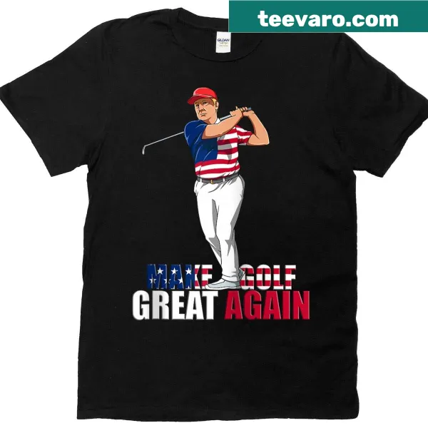 Playful golf-themed raglan T-shirt with humorous slogan
