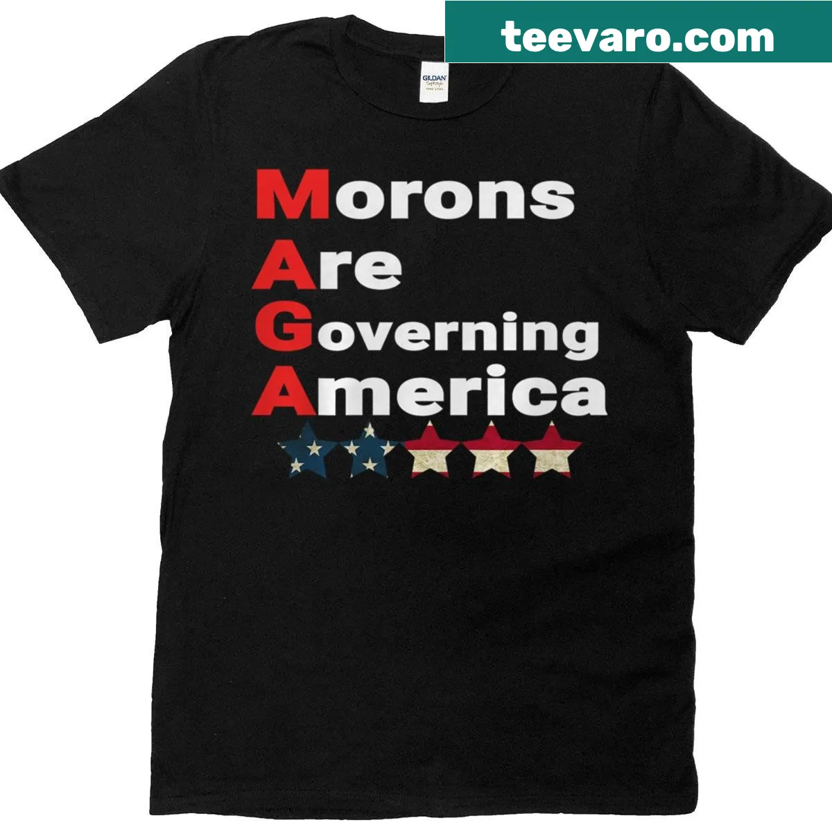 Anti-Trump political T-shirt with humorous saying — on a men's t-shirt