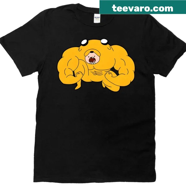 Illustrative design celebrating fitness on an oversized T-shirt.