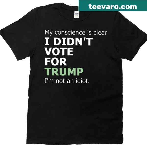 Bold political statement t-shirt expressing voting choice