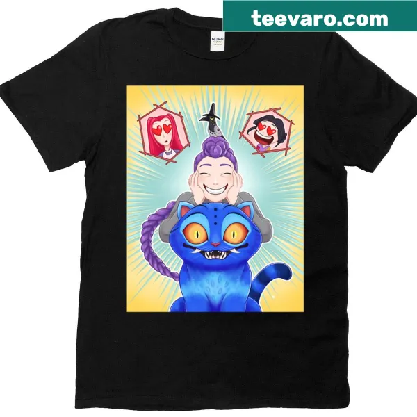 Illustration celebrating new pet ownership on a T-shirt.