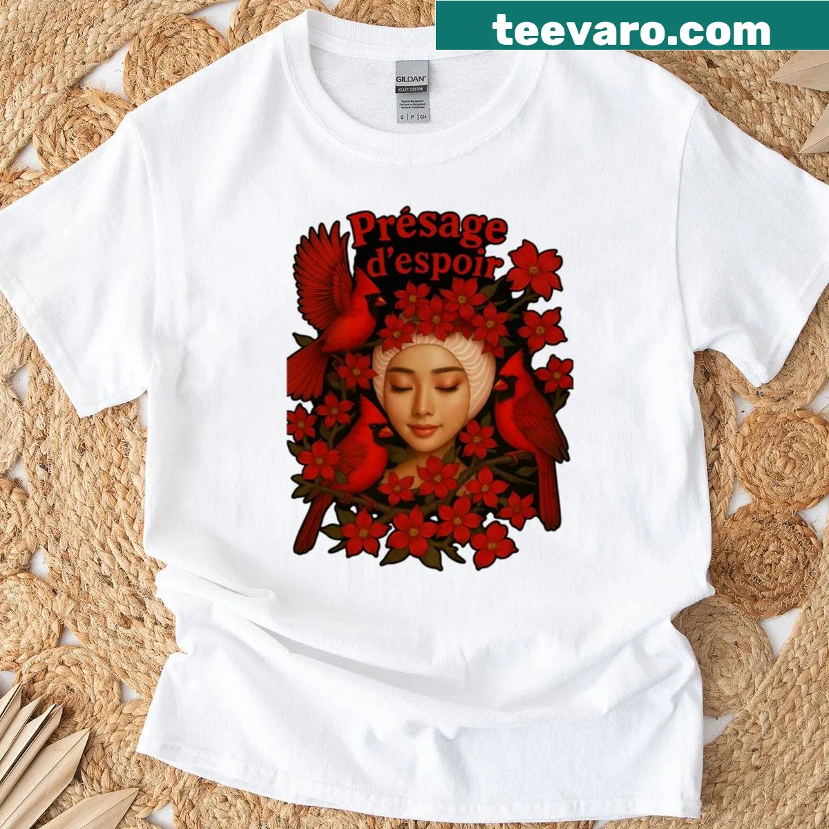 T-shirt with a hopeful, inspirational graphic illustration — on a men's t-shirt