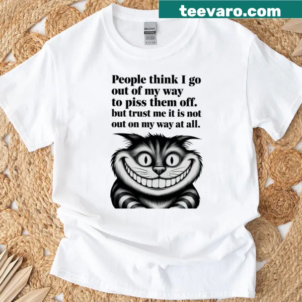 Witty People Think T-shirt designed to spark curiosity and conversation