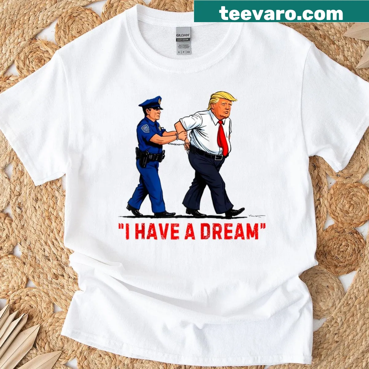 Witty police quote raglan tee designed for men and women — on a men's t-shirt