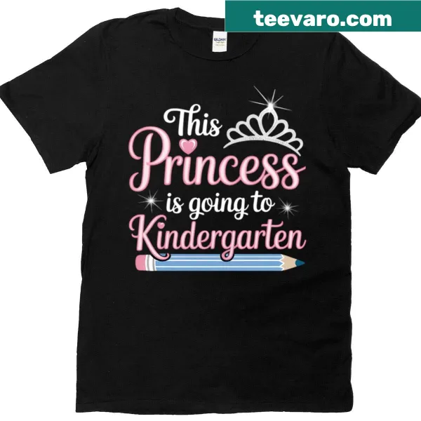 Oversized Princess kindergarten shirt with cute illustration
