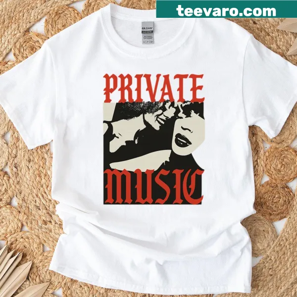 Artistic Private Music t-shirt celebrating musical expression