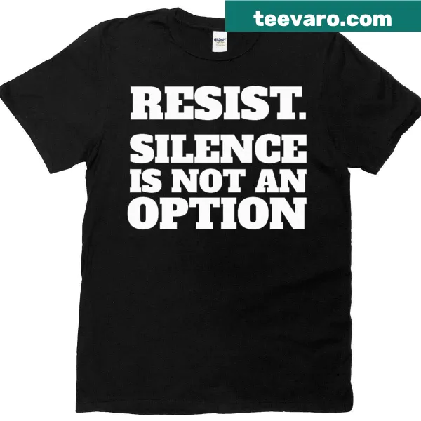 Activism shirt with the message 'Resist' and patriotic symbols