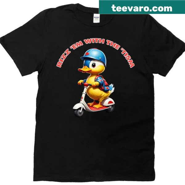 Oversized shirt featuring the funny duck meme and humorous text