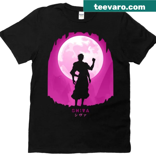 Silhouette design of Shiva on a minimalist T-shirt