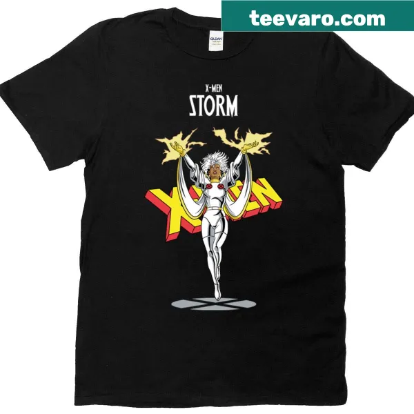 Illustration of a storm goddess with dynamic lines and power