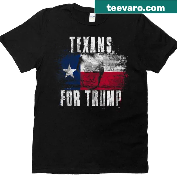 Texas and American patriotic design on T-shirt