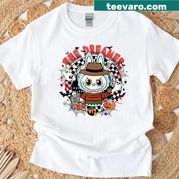 Kawaii Freddy Krueger graphic for Halloween T-shirt