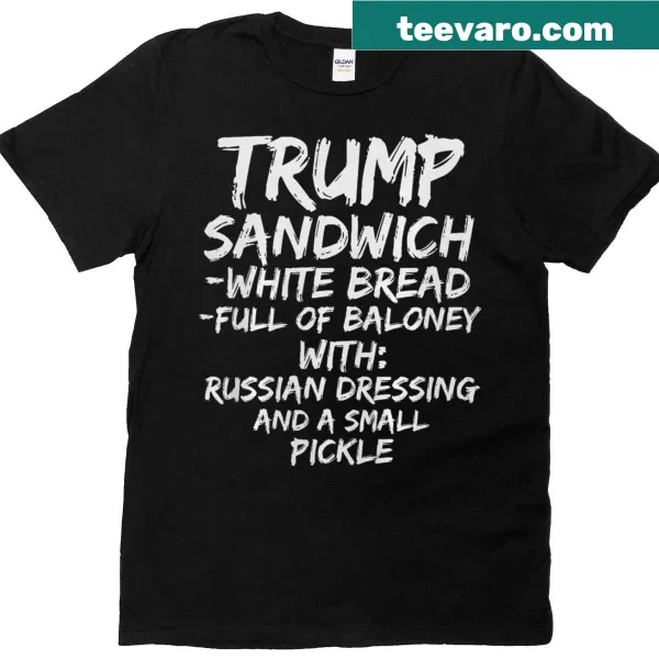 Cartoon graphic of a baloney sandwich t-shirt
