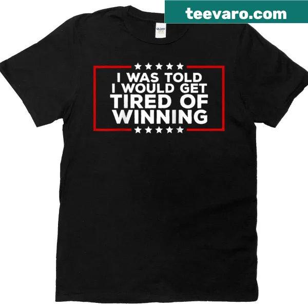 Raglan T-shirt with the quote about winning and Trump tariffs