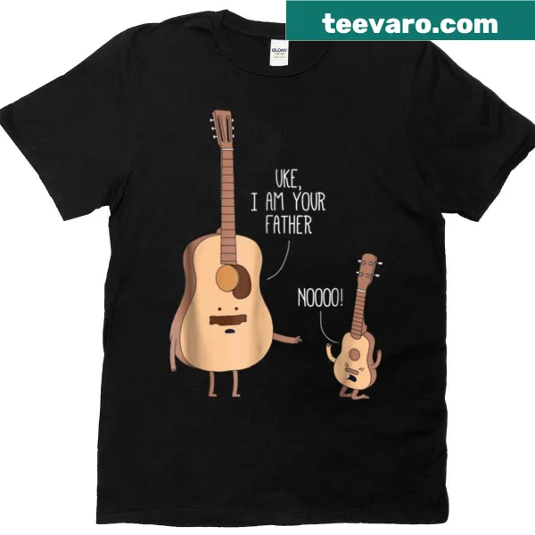 Ukulele graphic with a Star Wars parody quote