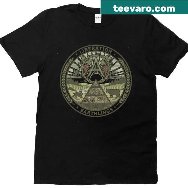 T-shirt with bold 'Vegan Anarchy' text expressing a rebellious spirit.